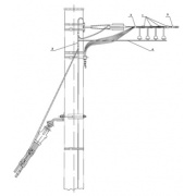 IEK Установка ОПН на концевой деревянной опоре ВЛИ