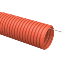 IEK Труба гофрированная ПНД d=16мм с зондом оранжевая (100м)
