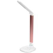 IEK LIGHTING Светильник светодиодный настольный 2010 7Вт на подставке QI-заряд розовый