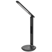 IEK LIGHTING Светильник светодиодный настольный 2011 7Вт на подставке QI-заряд USB-выход кожа черный