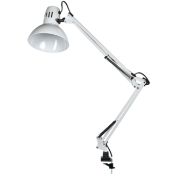 IEK LIGHTING Светильник настольный 1014 пантограф на струбцине Е27 белый - LNNL4-1014-2-VV-40-K01