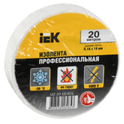 IEK Изолента 0,18х19мм белая 20м ИЭК