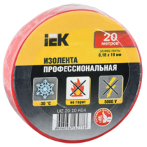 IEK Изолента 0,18х19мм красная 20м ИЭК